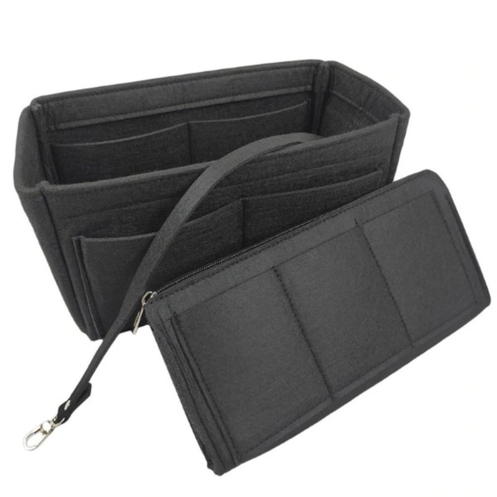 Insert/Organizer- SM- Designer Handbags/Totes -Black Style1- NWT